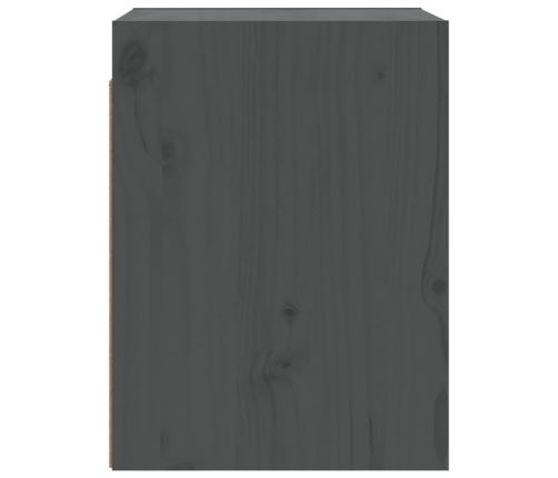 Armario de pared de madera maciza de pino gris 30x30x40 cm