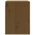 Armario de pared madera maciza de pino marrón miel 30x30x40 cm