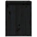 Armario de pared de madera maciza de pino negro 30x30x40 cm