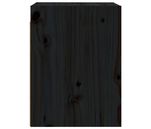 Armario de pared de madera maciza de pino negro 30x30x40 cm