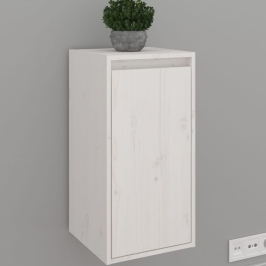 Armario de pared de madera maciza de pino blanco 30x30x60 cm