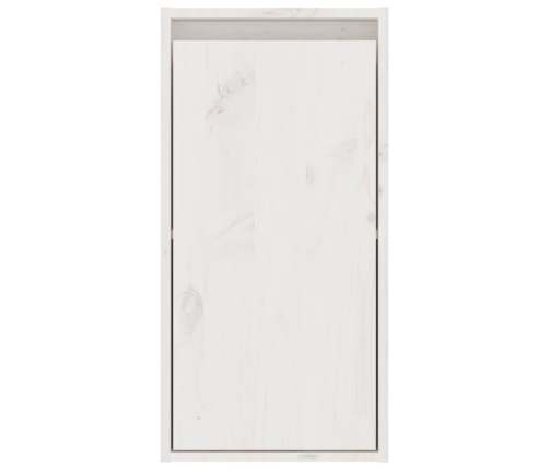 Armario de pared 2 uds madera maciza de pino blanco 30x30x60 cm