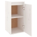 Armario de pared 2 uds madera maciza de pino blanco 30x30x60 cm