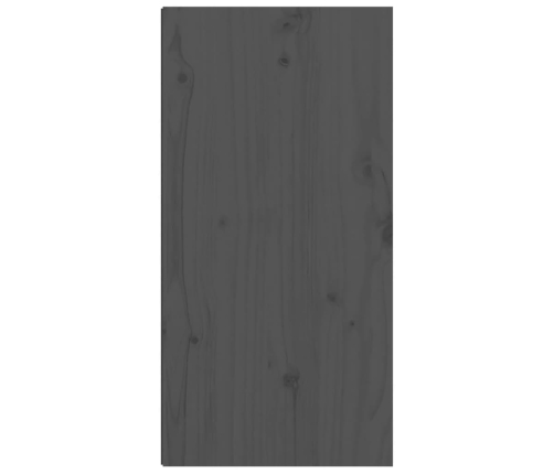 vidaXL Armario de pared de madera maciza de pino gris 30x30x60 cm