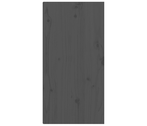 vidaXL Armarios de pared 2 uds madera maciza de pino gris 30x30x60 cm