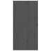 vidaXL Armarios de pared 2 uds madera maciza de pino gris 30x30x60 cm