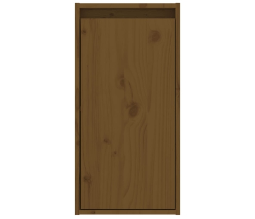 vidaXL Armario de pared madera maciza de pino marrón miel 30x30x60 cm