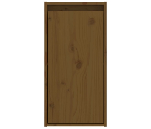 vidaXL Armario de pared 2 uds madera de pino marrón miel 30x30x60 cm