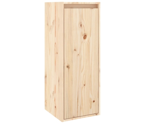 Armario de pared 2 uds madera maciza de pino 30x30x80 cm