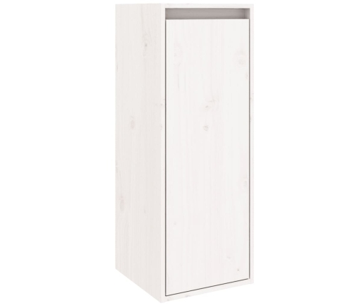 Armario de pared 2 uds madera maciza de pino blanco 30x30x80 cm