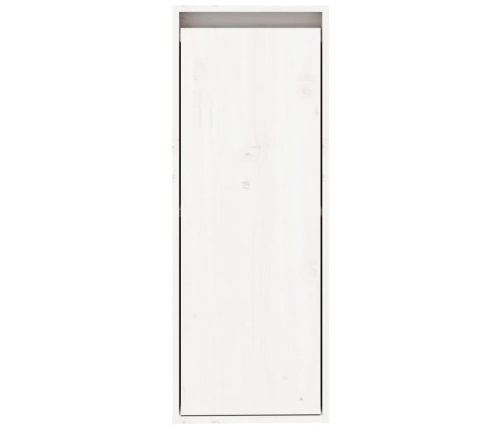 Armario de pared 2 uds madera maciza de pino blanco 30x30x80 cm