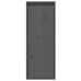 Armario de pared de madera maciza de pino gris 30x30x80 cm