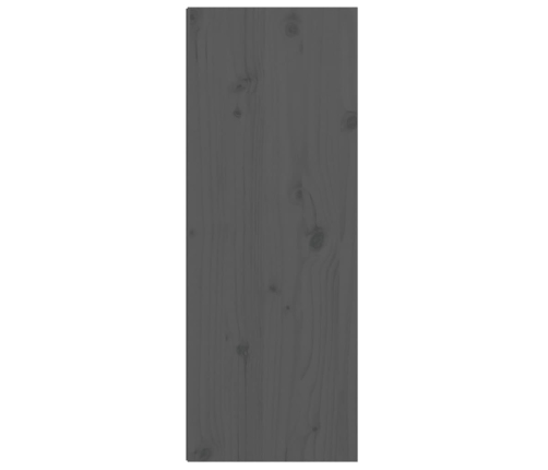 Armario de pared de madera maciza de pino gris 30x30x80 cm