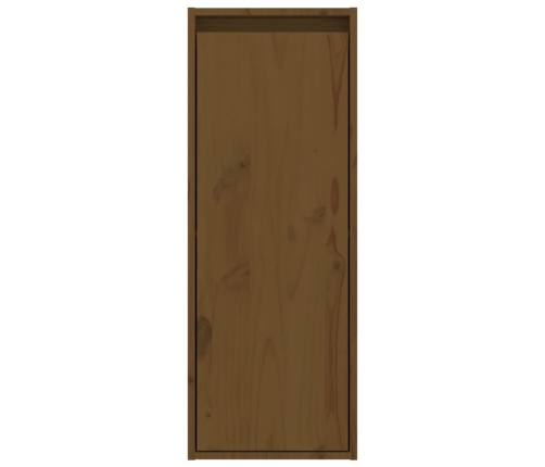 vidaXL Armario de pared madera maciza de pino marrón miel 30x30x80 cm