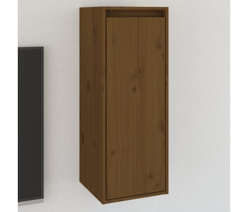 vidaXL Armario de pared madera maciza de pino marrón miel 30x30x80 cm