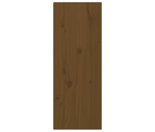 Armario de pared 2 uds madera de pino marrón miel 30x30x80 cm