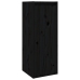 vidaXL Armario de pared de madera maciza de pino negro 30x30x80 cm