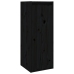 Armarios de pared 2 uds madera maciza de pino negro 30x30x80 cm