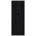 Armarios de pared 2 uds madera maciza de pino negro 30x30x80 cm