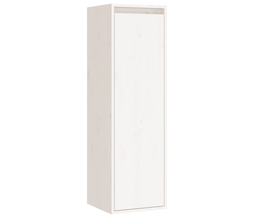 vidaXL Armario de pared 2 uds madera maciza pino blanco 30x30x100 cm