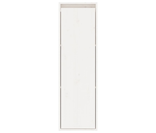 vidaXL Armario de pared 2 uds madera maciza pino blanco 30x30x100 cm