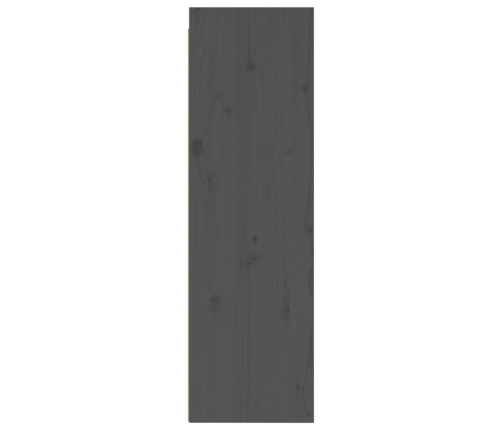 vidaXL Armario de pared de madera maciza de pino gris 30x30x100 cm