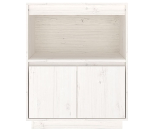 Aparador de madera maciza de pino blanco 60x34x75 cm