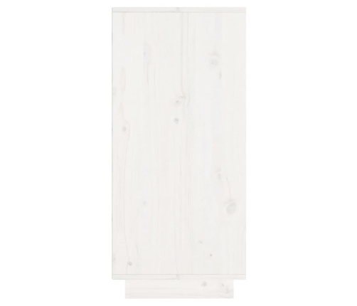 Aparador de madera maciza de pino blanco 60x34x75 cm