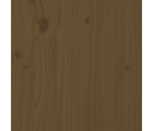 Mesita de noche de madera maciza de pino marrón miel 40x34x40cm