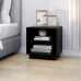 Mesita de noche de madera maciza de pino negro 40x34x40 cm