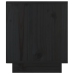 Mesita de noche de madera maciza de pino negro 40x34x40 cm