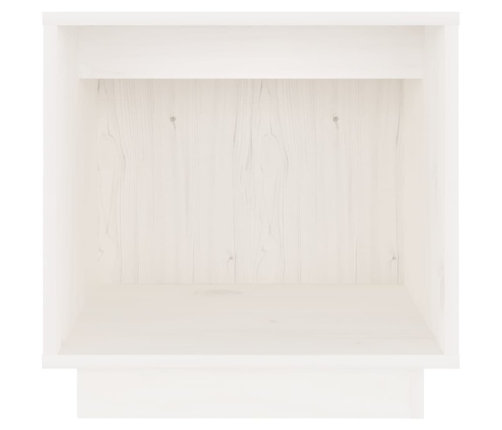 Mesita de noche de madera maciza de pino blanco 40x30x40 cm