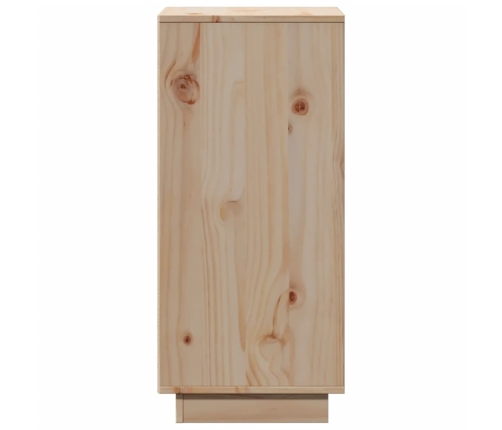 Aparador 2 uds madera maciza de pino 31,5x34x75 cm