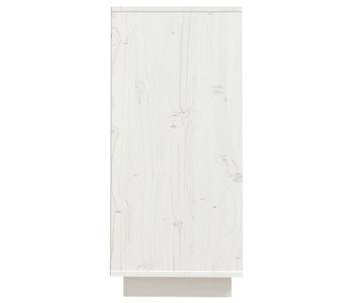 Aparador de madera maciza de pino blanco 60x34x75 cm