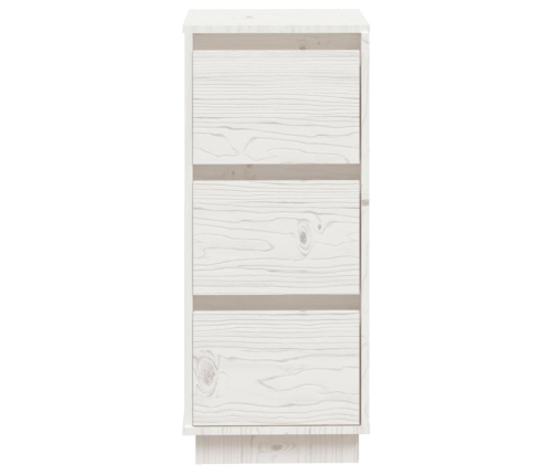 Aparador 2 uds madera maciza de pino blanco 32x34x75 cm