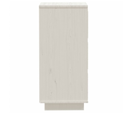 Aparador 2 uds madera maciza de pino blanco 32x34x75 cm