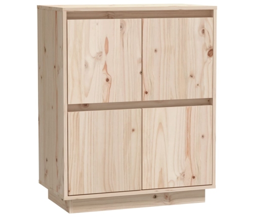 Aparador de madera maciza de pino 60x34x75 cm