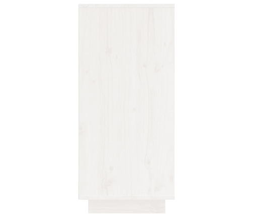 Aparador de madera maciza de pino blanco 60x34x75 cm