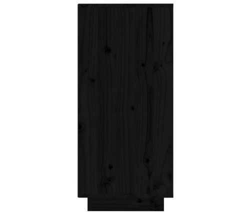 Aparador de madera maciza de pino negro 60x34x75 cm