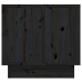 Mesita de noche madera maciza de pino negro 35x34x32 cm