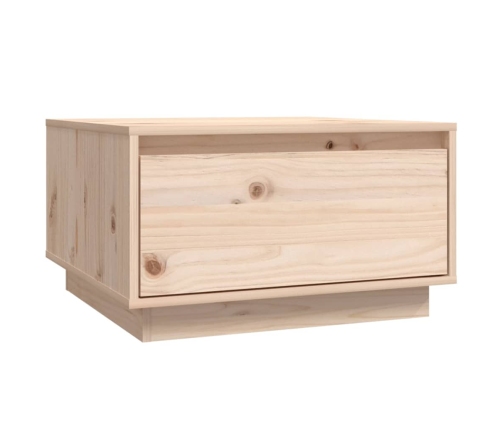 vidaXL Mesa de centro de madera maciza de pino 55x56x32 cm