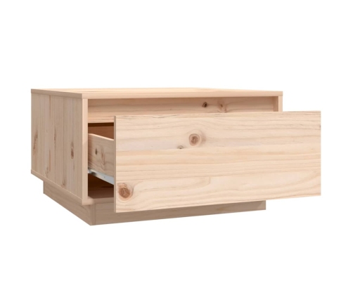 vidaXL Mesa de centro de madera maciza de pino 55x56x32 cm