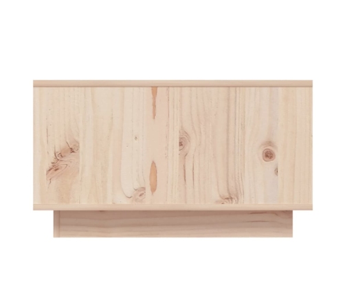 vidaXL Mesa de centro de madera maciza de pino 55x56x32 cm