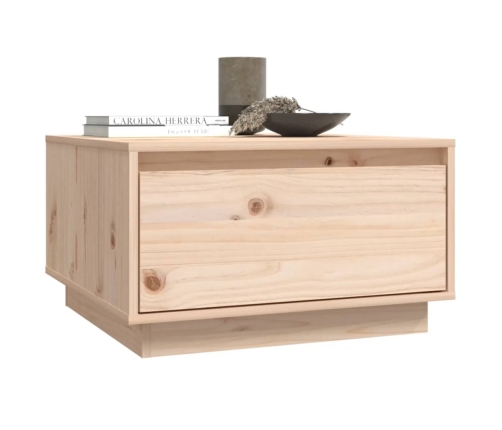 vidaXL Mesa de centro de madera maciza de pino 55x56x32 cm