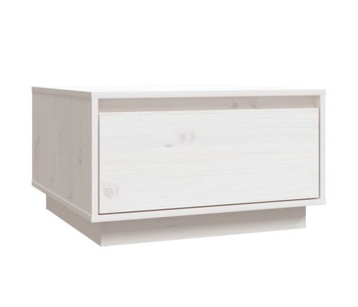 Mesa de centro de madera maciza de pino blanco 55x56x32 cm