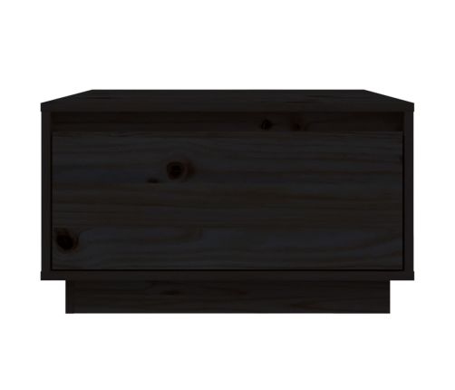 Mesa de centro de madera maciza de pino negro 55x56x32 cm