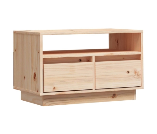 Mueble de TV de madera maciza de pino 60x35x37 cm