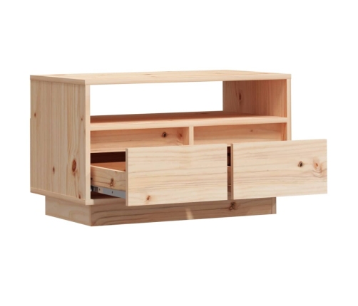 Mueble de TV de madera maciza de pino 60x35x37 cm