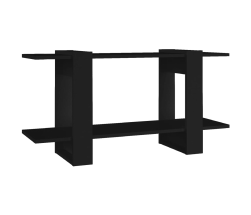 Estantería madera contrachapada negro 100x30x51 cm