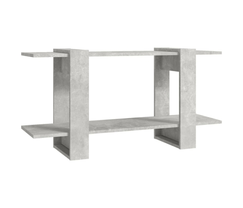 Estantería madera contrachapada gris hormigón 100x30x51 cm